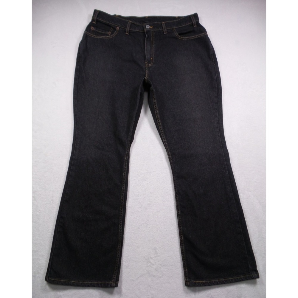 Vintage Levis Jeans Womens Size 16W Black‎ Denim 515 Bootcut Low Rise USA